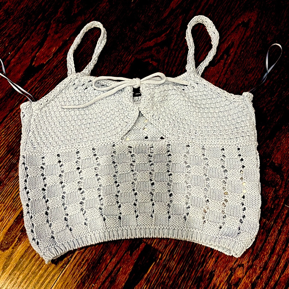 Zara crochet cropped tank